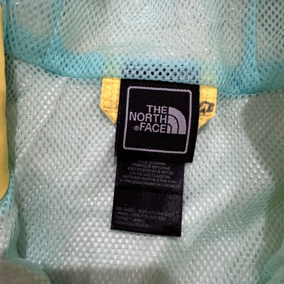 🌻 Yellow North Face Rain Jacket/Coat Girl size 10/12 - Picture 5 of 10